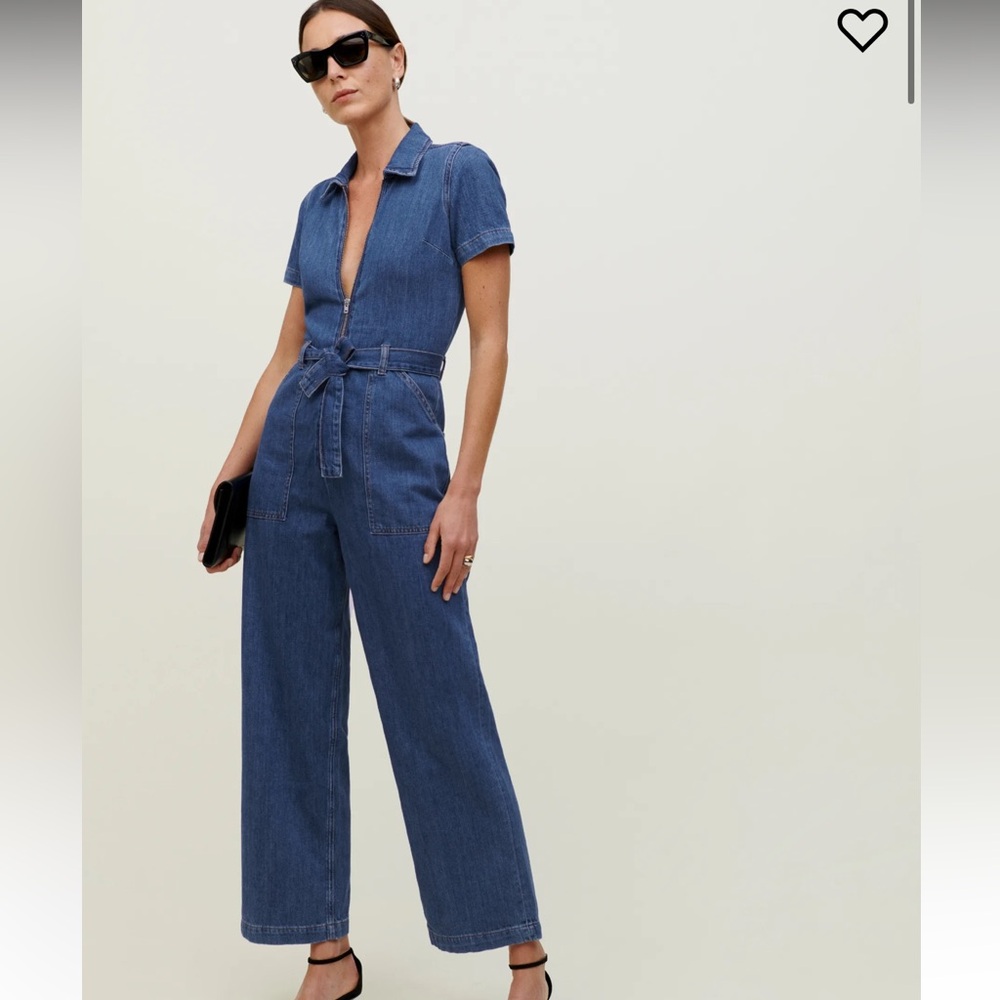 Reformation Cassidy Denim Jumpsuit